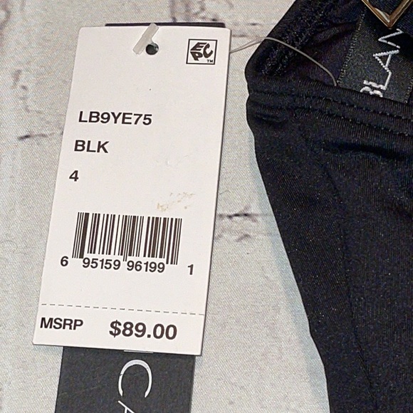 NWT- NAUTICA “La Blanca” shirt tankini Black Size 4 - Picture 8 of 9